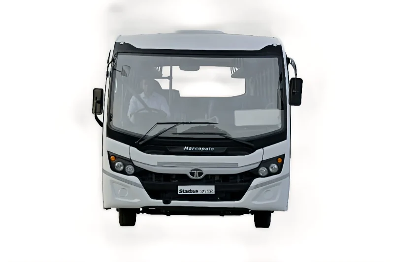 Bus rental 32-seater non-AC bus front view, perfect for wedding guests